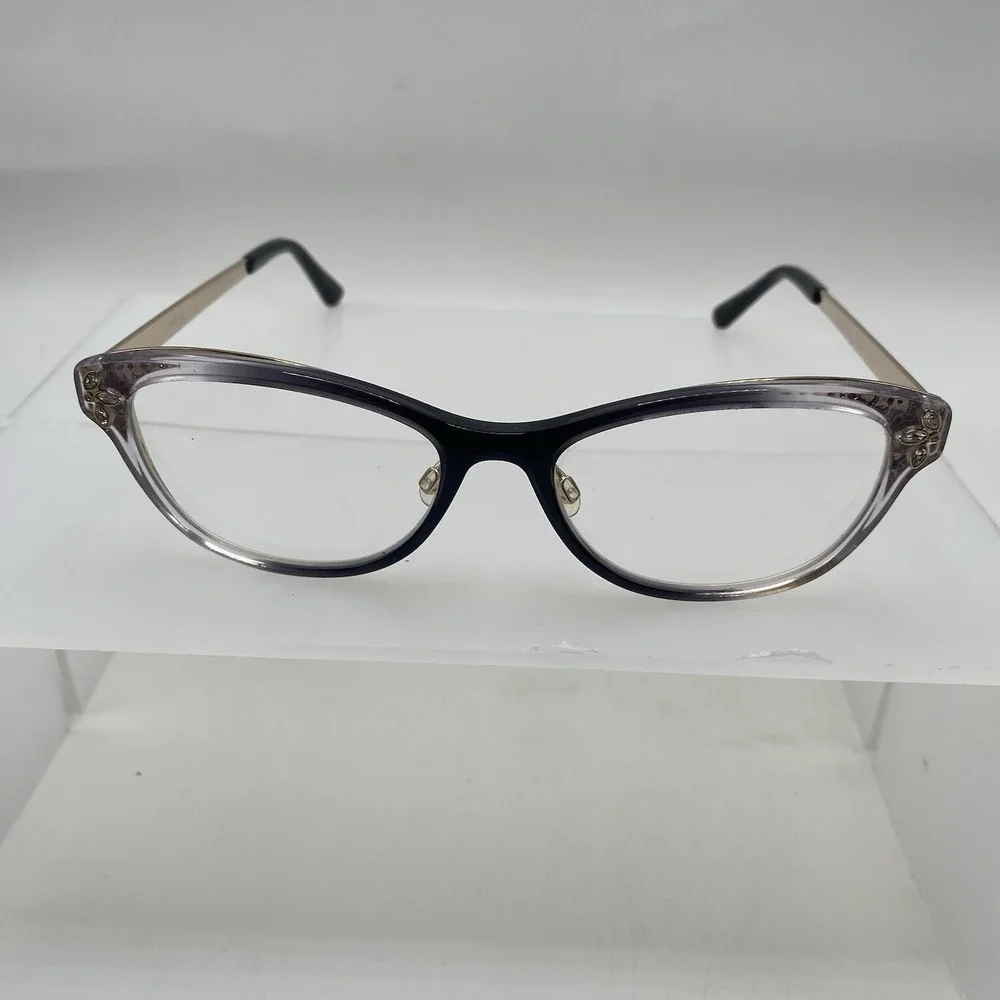 Bebe Eyeglasses Women FRAME ONLY BB5168 Cat Eye 53-17-140 Jet Gradient 536